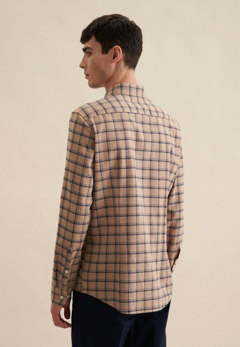 Studio Seidensticker Flanell Casual Hemd in Slim mit Button-Down-Kragen Clearance-Verkauf