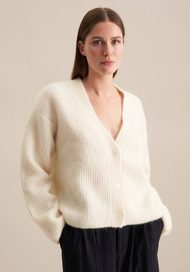 Studio Seidensticker V-Neck Strick-Jacke Oversized