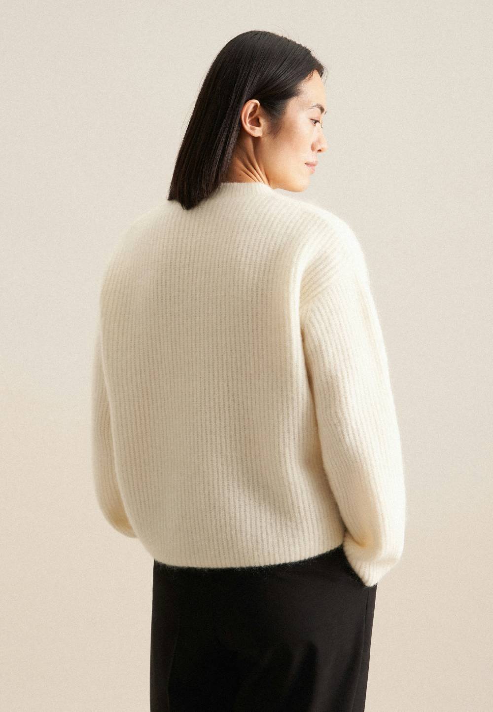 Studio Seidensticker Rundhals Pullover Oversized Kostenlose Rückgabe