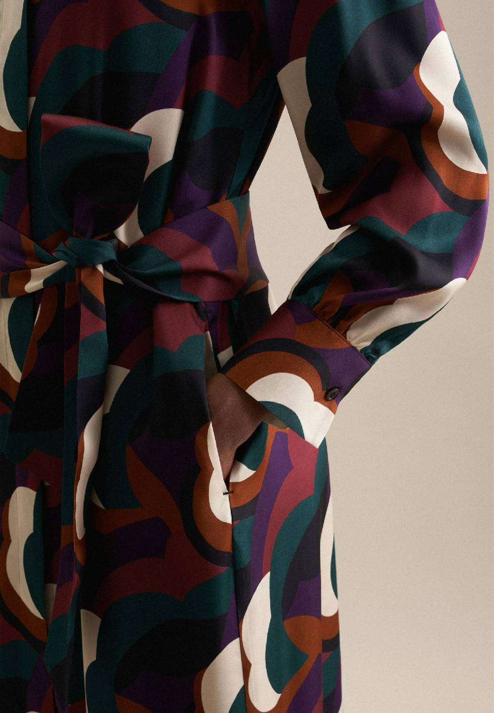 Studio Seidensticker Satin Midi Kleid Sonderangebot der Fabrik