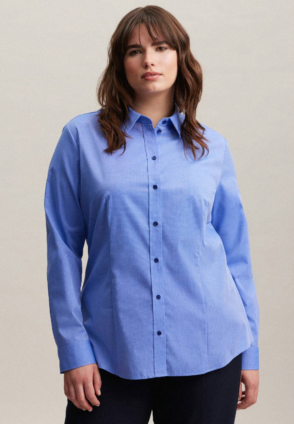 Studio Seidensticker Bügelfreie Fil a fil Hemdbluse Bis zu 50% Rabatt