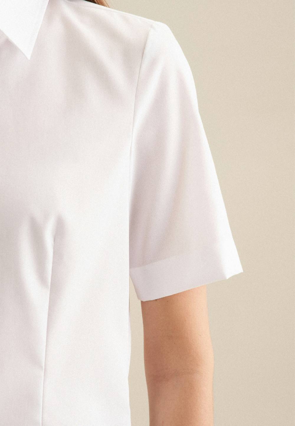 Studio Seidensticker Bügelfreie Kurzarm Fil a fil Hemdbluse Bis zu 55% Rabatt