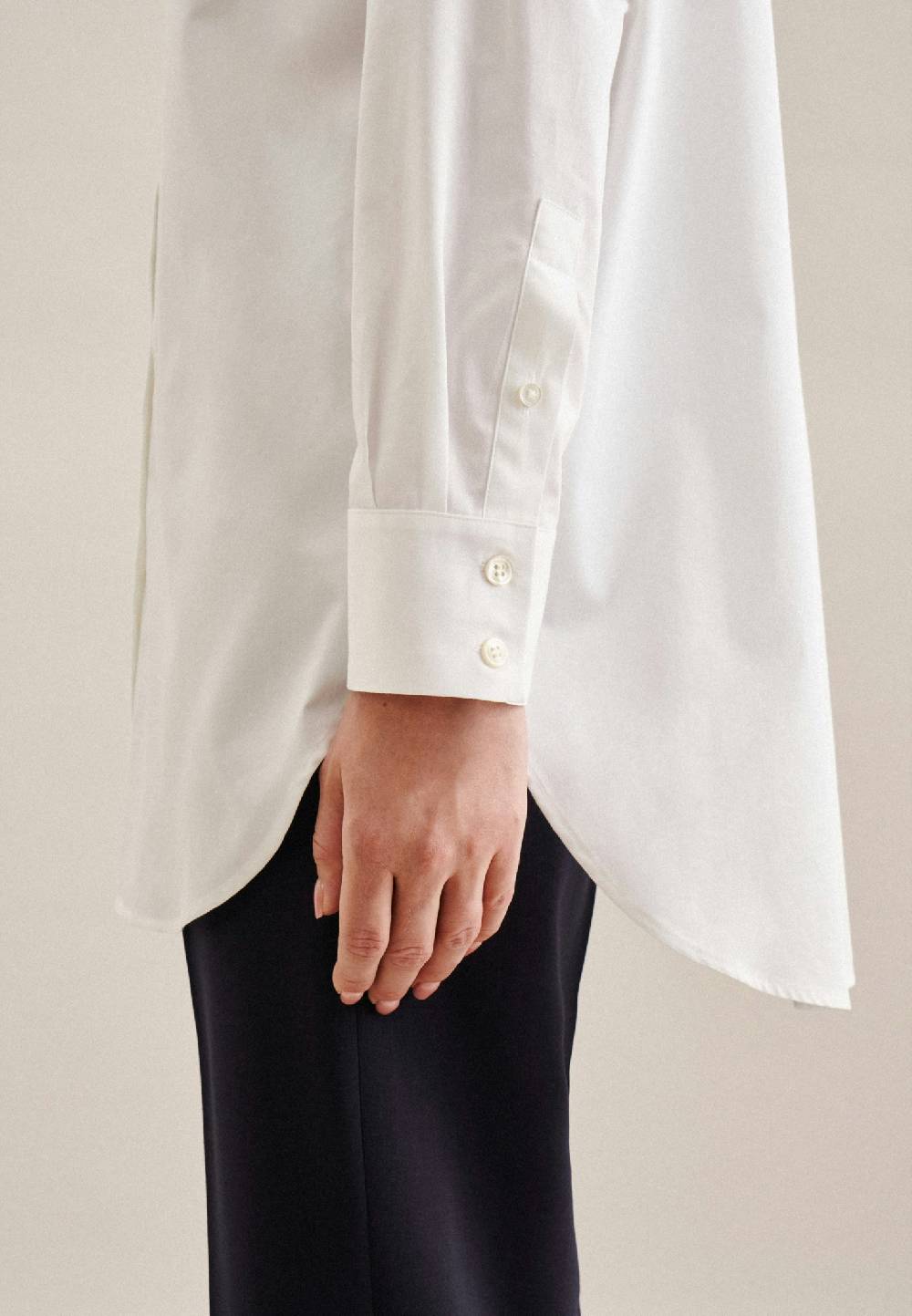 Studio Seidensticker Twill Longbluse Clearance-Verkauf