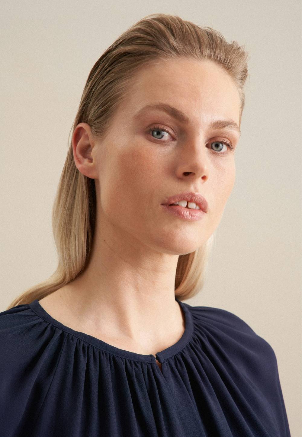 Studio Seidensticker 3/4-Arm Krepp Shirtbluse Black Friday Preise