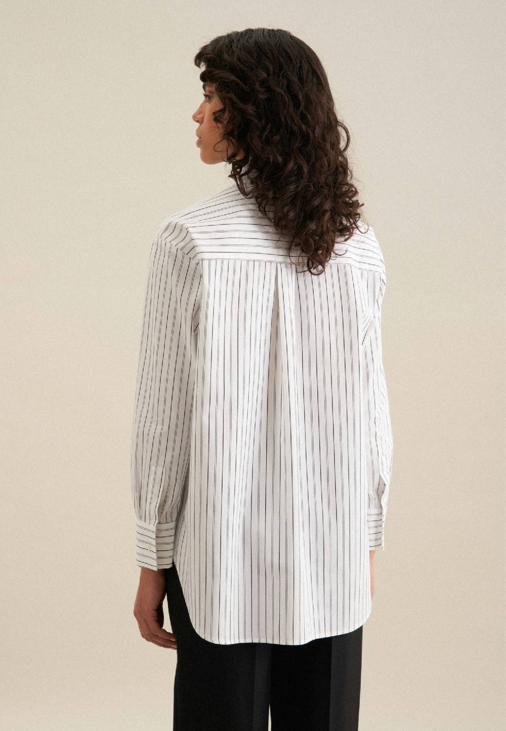 Studio Seidensticker Twill Longbluse Im Verkauf