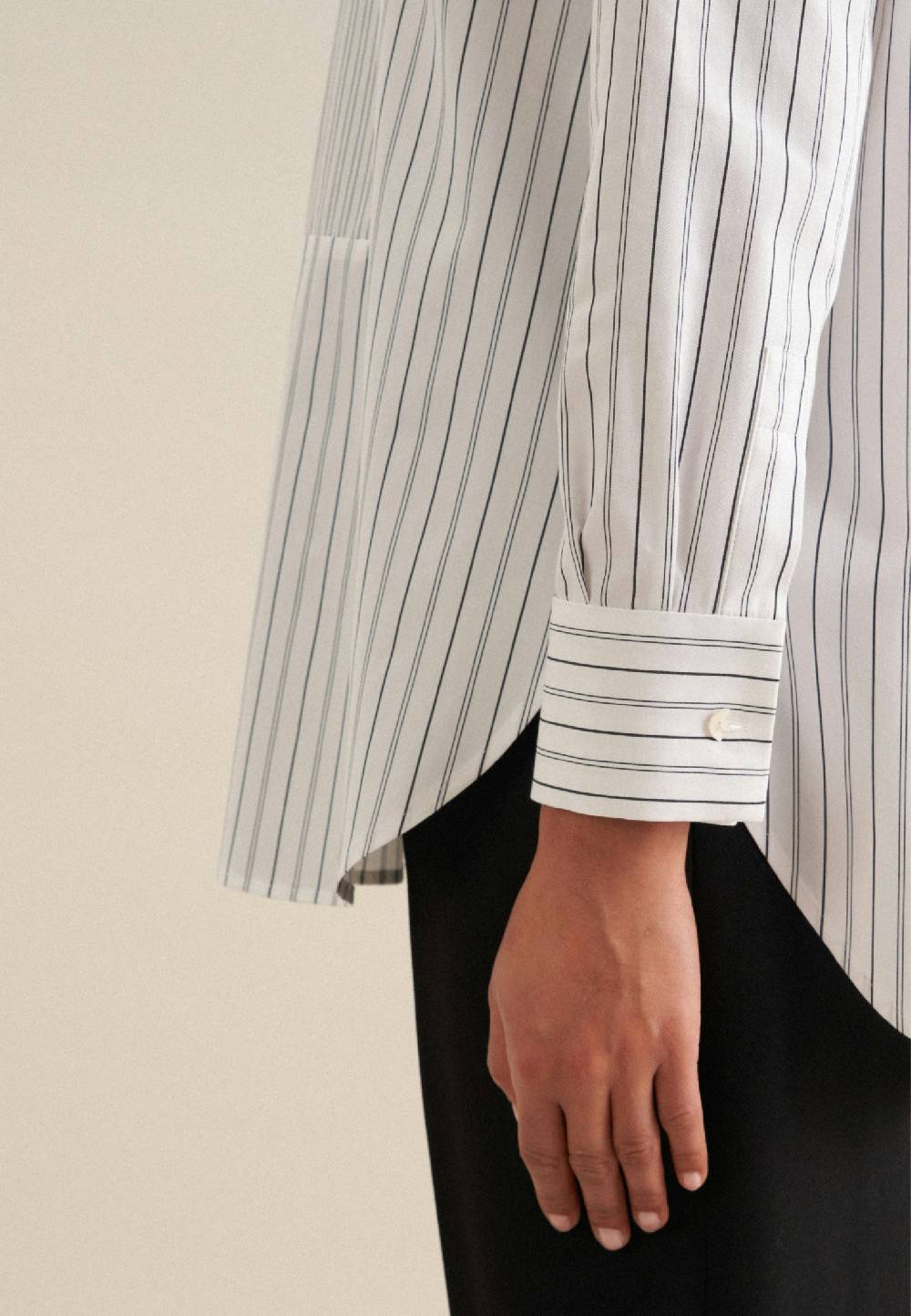 Studio Seidensticker Twill Longbluse Im Verkauf