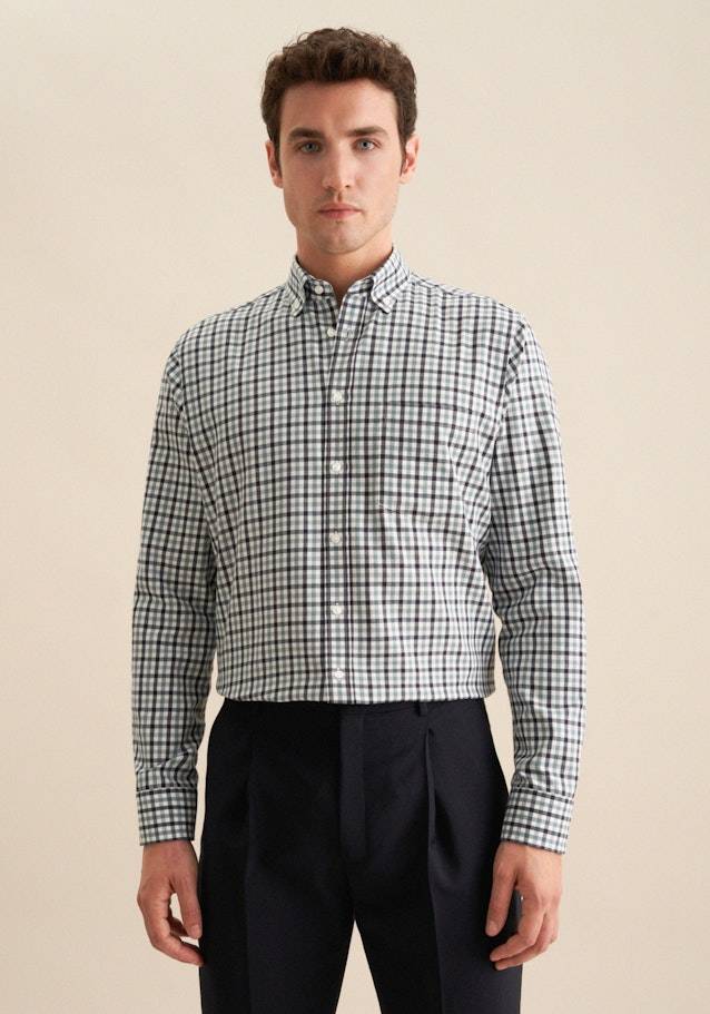 Studio Seidensticker Flanell Flanellhemd in Regular mit Button-Down-Kragen