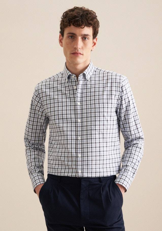 Studio Seidensticker Flanell Flanellhemd in Regular mit Button-Down-Kragen