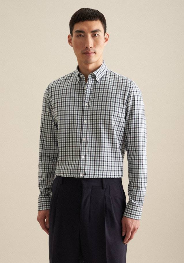 Studio Seidensticker Flanell Flanellhemd in Slim mit Button-Down-Kragen Rabatte dieses Monats