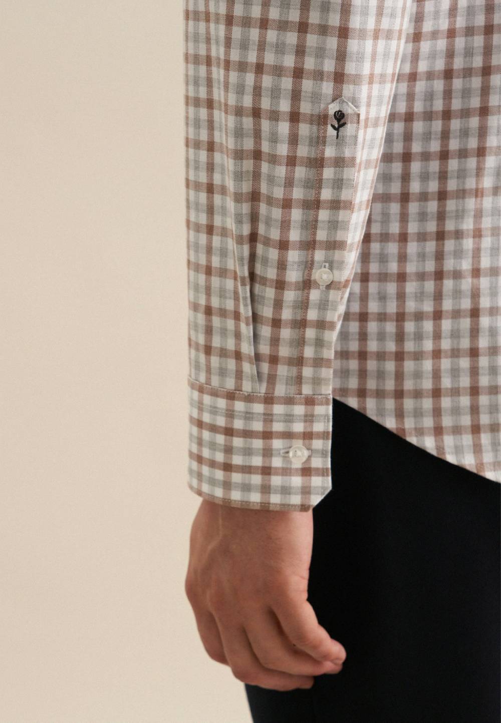 Studio Seidensticker Flanell Flanellhemd in Slim mit Button-Down-Kragen Online