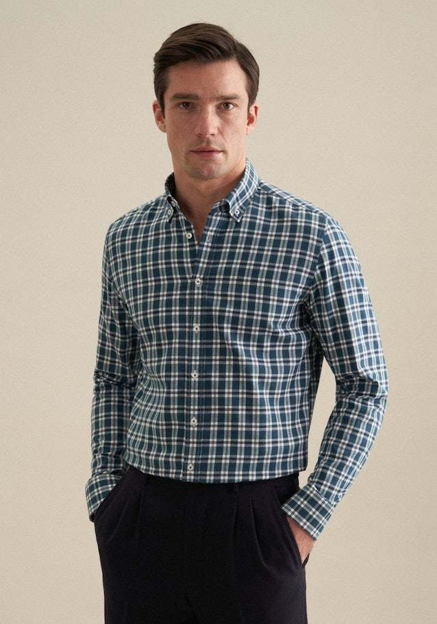 Studio Seidensticker Flanell Flanellhemd in Slim mit Button-Down-Kragen Blitzangebot