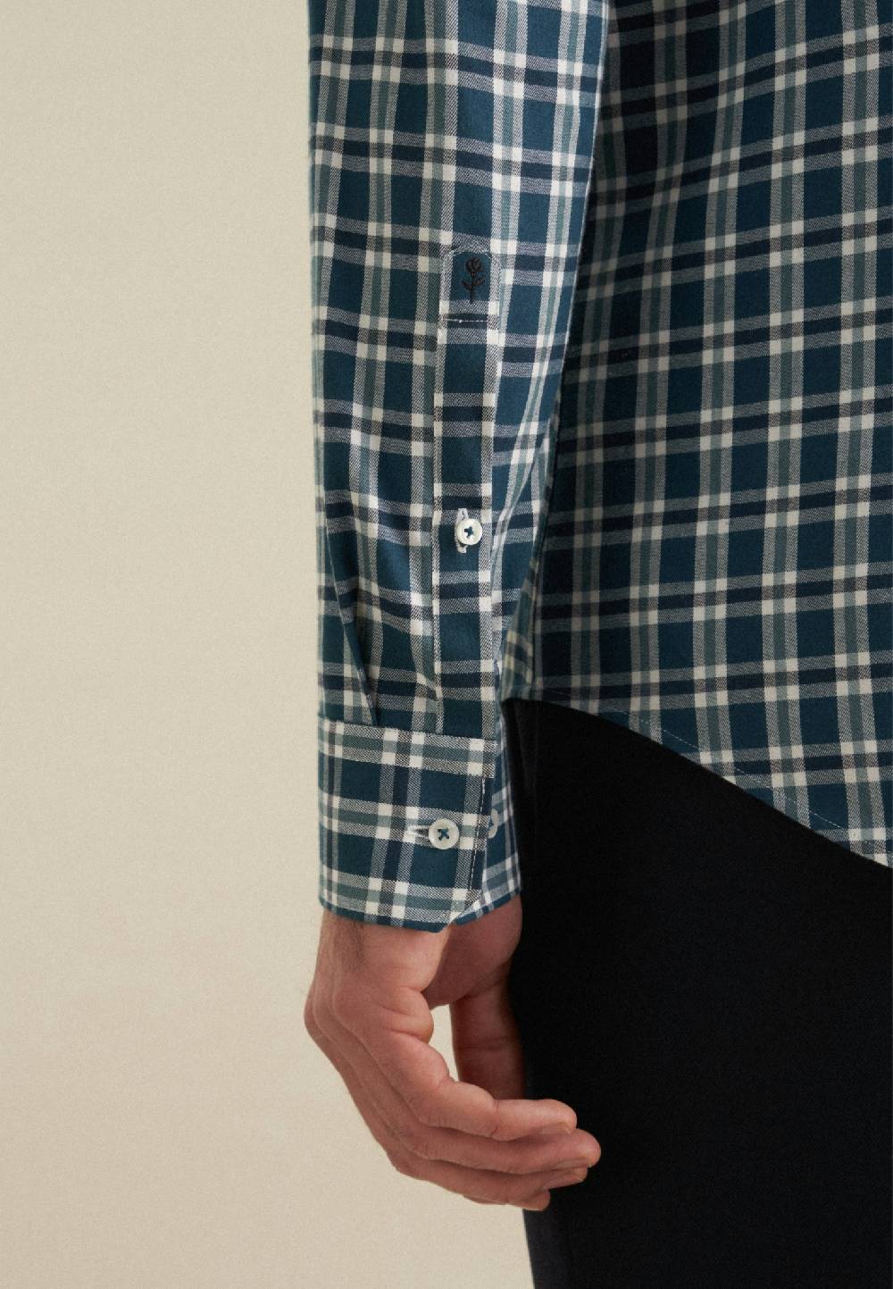 Studio Seidensticker Flanell Flanellhemd in Slim mit Button-Down-Kragen Blitzangebot