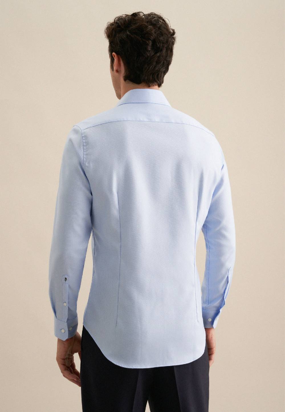 Studio Seidensticker Bügelleichtes Twill Business Hemd in Slim mit Kentkragen Bis zu 60% Rabatt