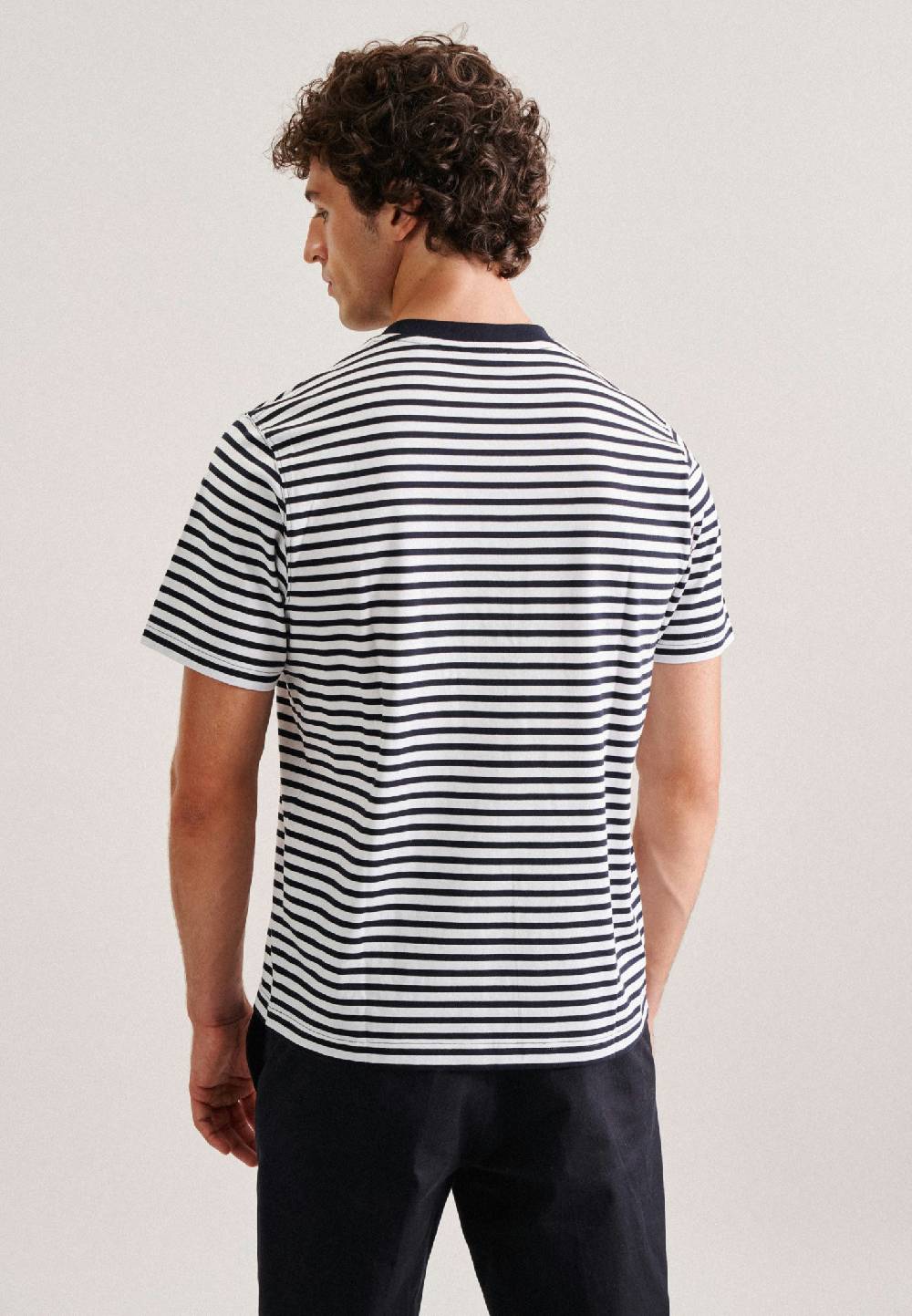 Studio Seidensticker Rundhals T-Shirt Gerader Schnitt (Normal-Fit) Letzte 2 Tage