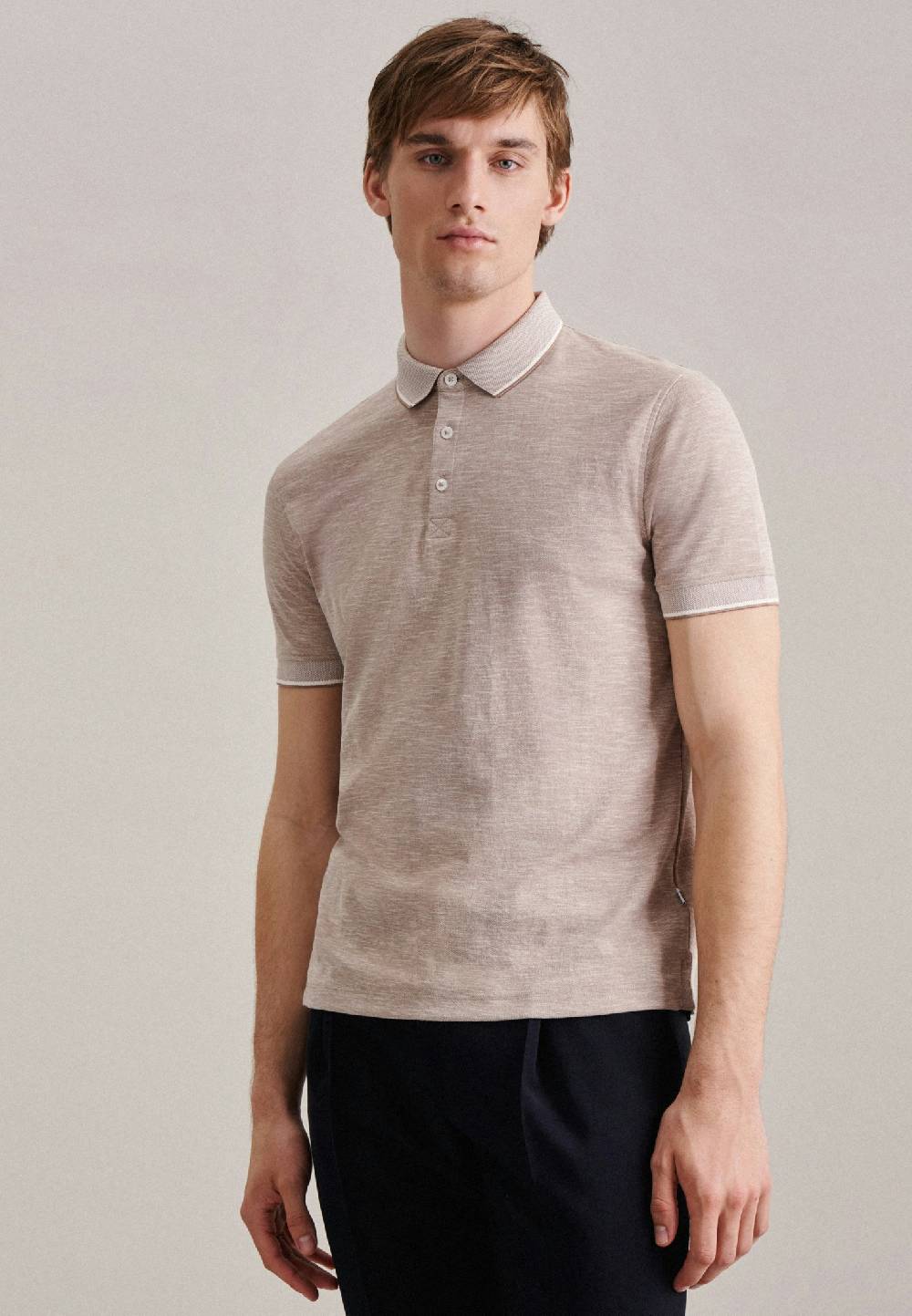 Studio Seidensticker Kragen Polo-Shirt Tailliert (Slim-Fit) Bis zu 65% Rabatt