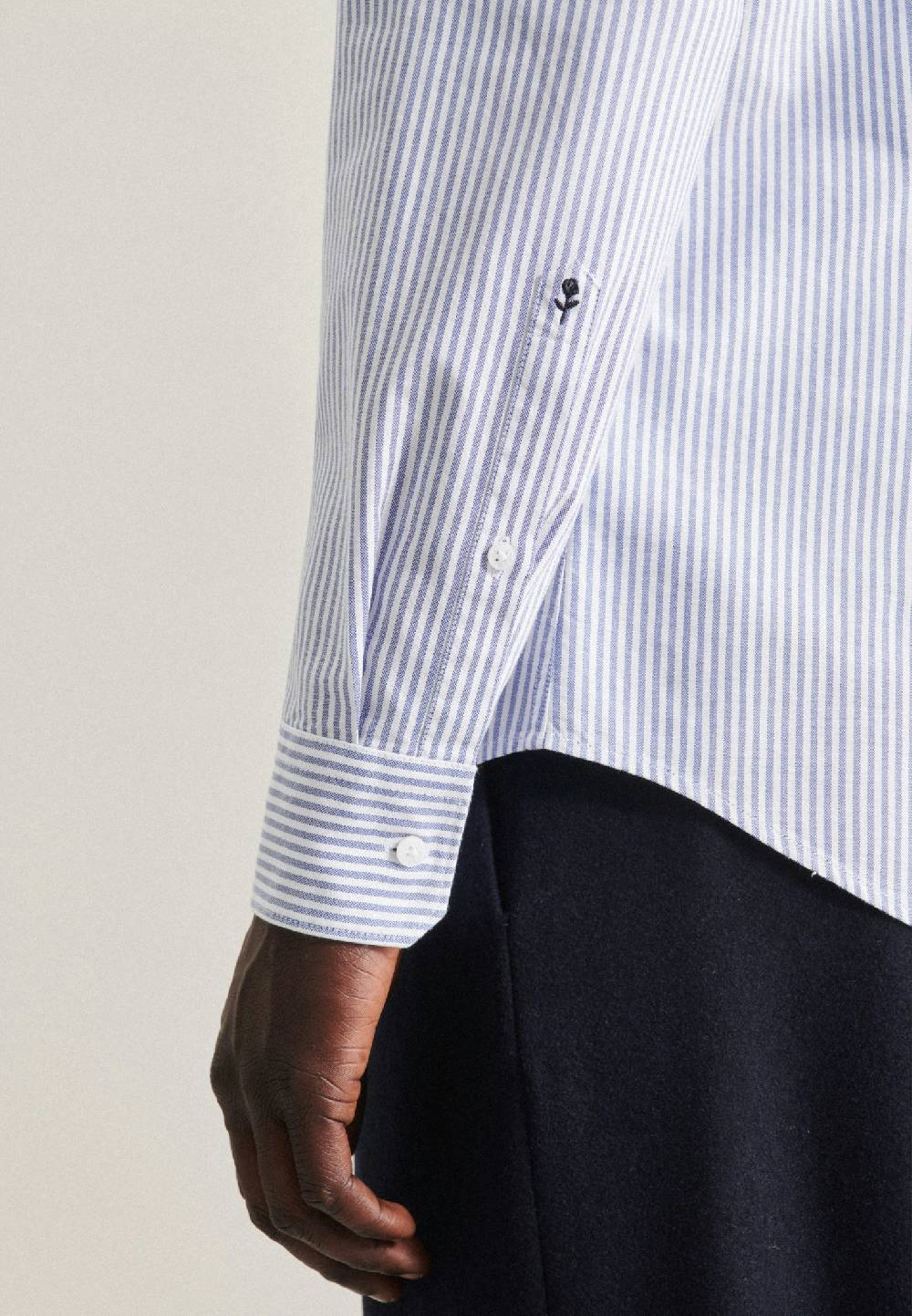 Studio Seidensticker Oxford Business Hemd in Shaped mit Button-Down-Kragen im Angebot
