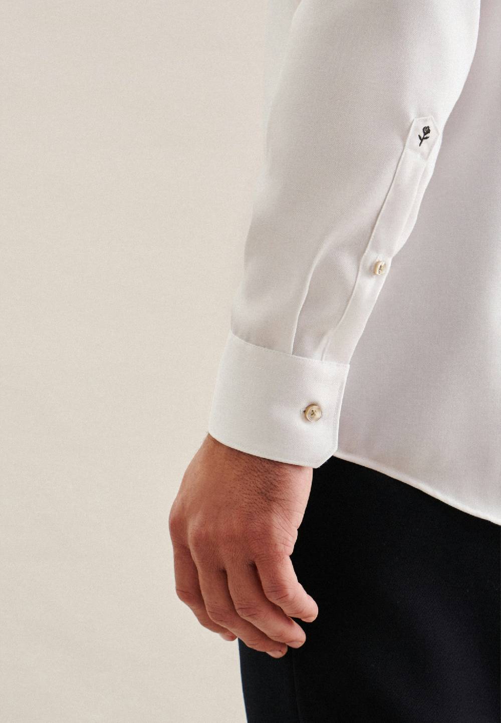 Studio Seidensticker Bügelfreies Twill Business Hemd in Regular mit Covered-Button-Down-Kragen Top Angebot