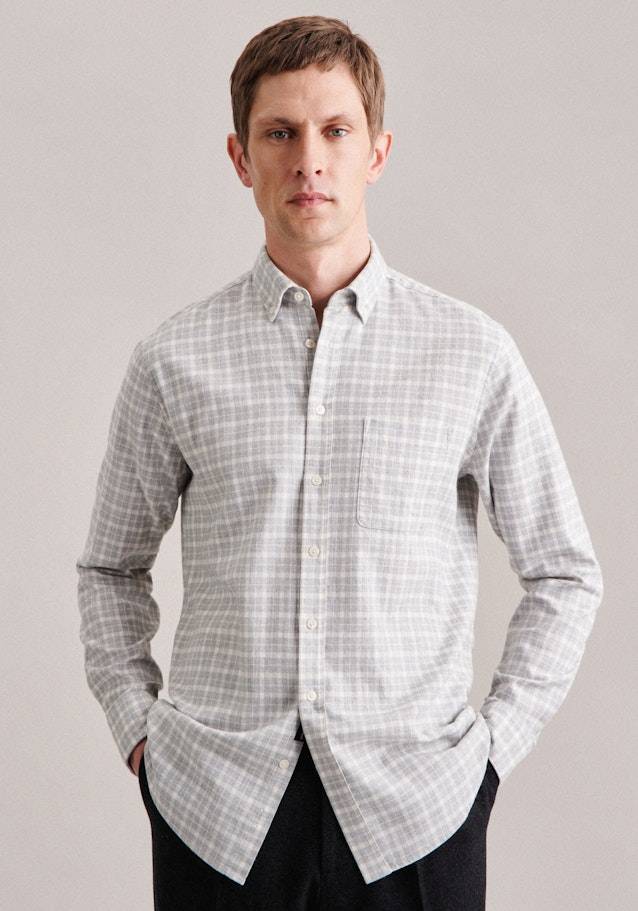 Studio Seidensticker Twill Casual Hemd in Regular mit Button-Down-Kragen Black Friday