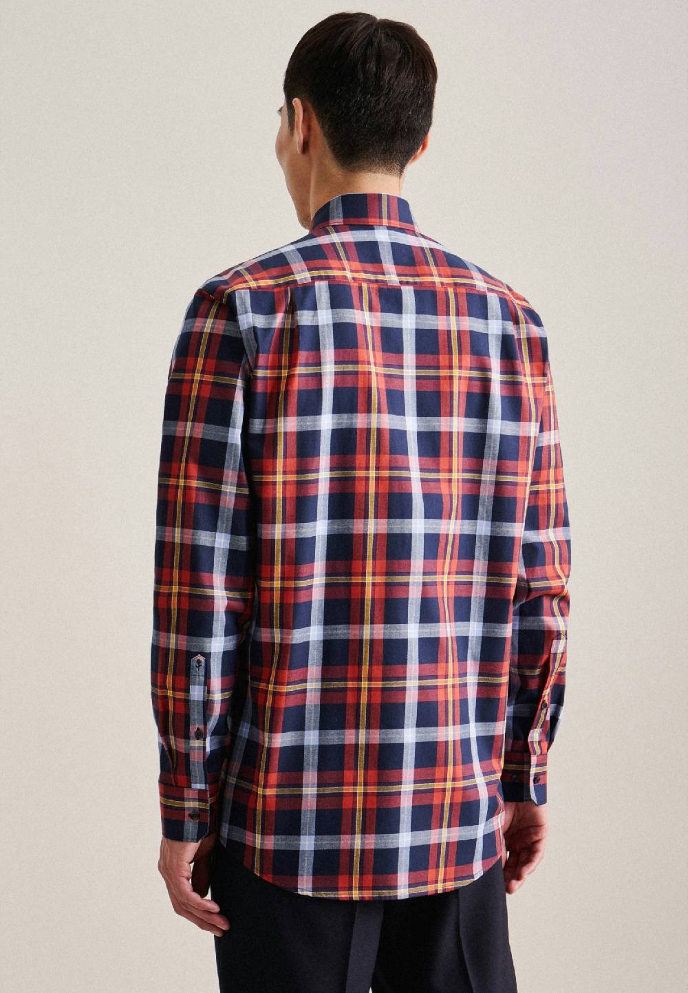 Studio Seidensticker Twill Flanellhemd in Regular mit Button-Down-Kragen Letzte 2 Tage