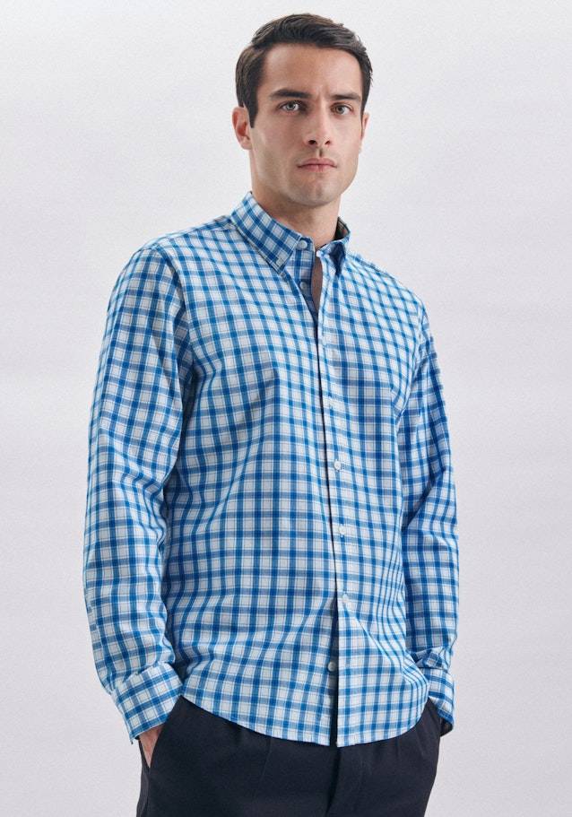 Studio Seidensticker Popeline Casual Hemd in Regular mit Button-Down-Kragen Sonderangebot der Fabrik