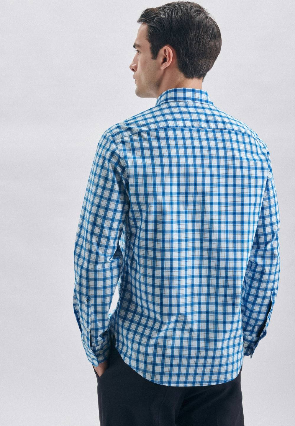 Studio Seidensticker Popeline Casual Hemd in Regular mit Button-Down-Kragen Sonderangebot der Fabrik