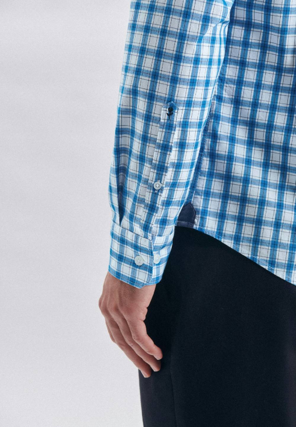 Studio Seidensticker Popeline Casual Hemd in Regular mit Button-Down-Kragen Sonderangebot der Fabrik
