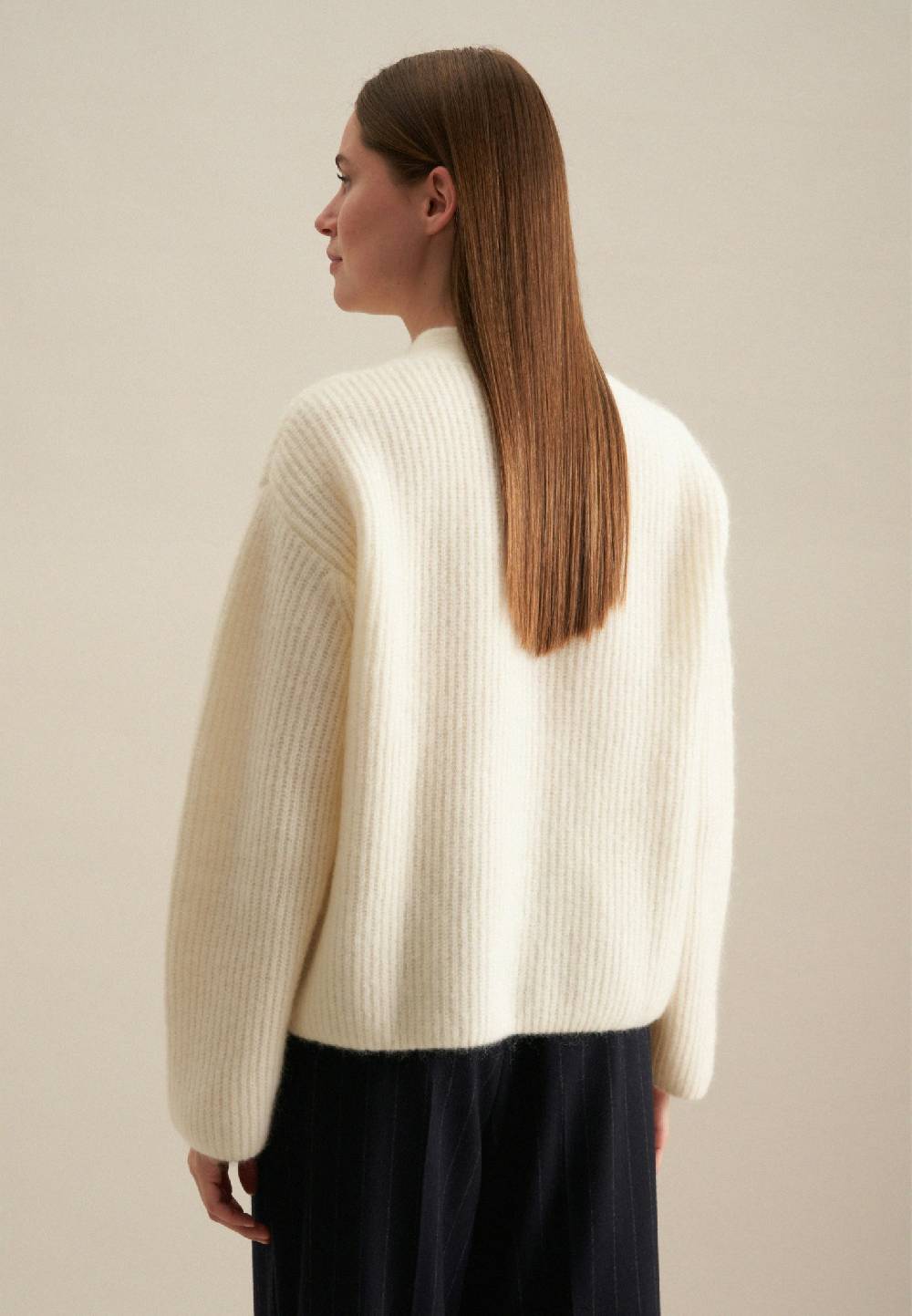 Studio Seidensticker V-Neck Strick-Jacke Oversized Online Outlet