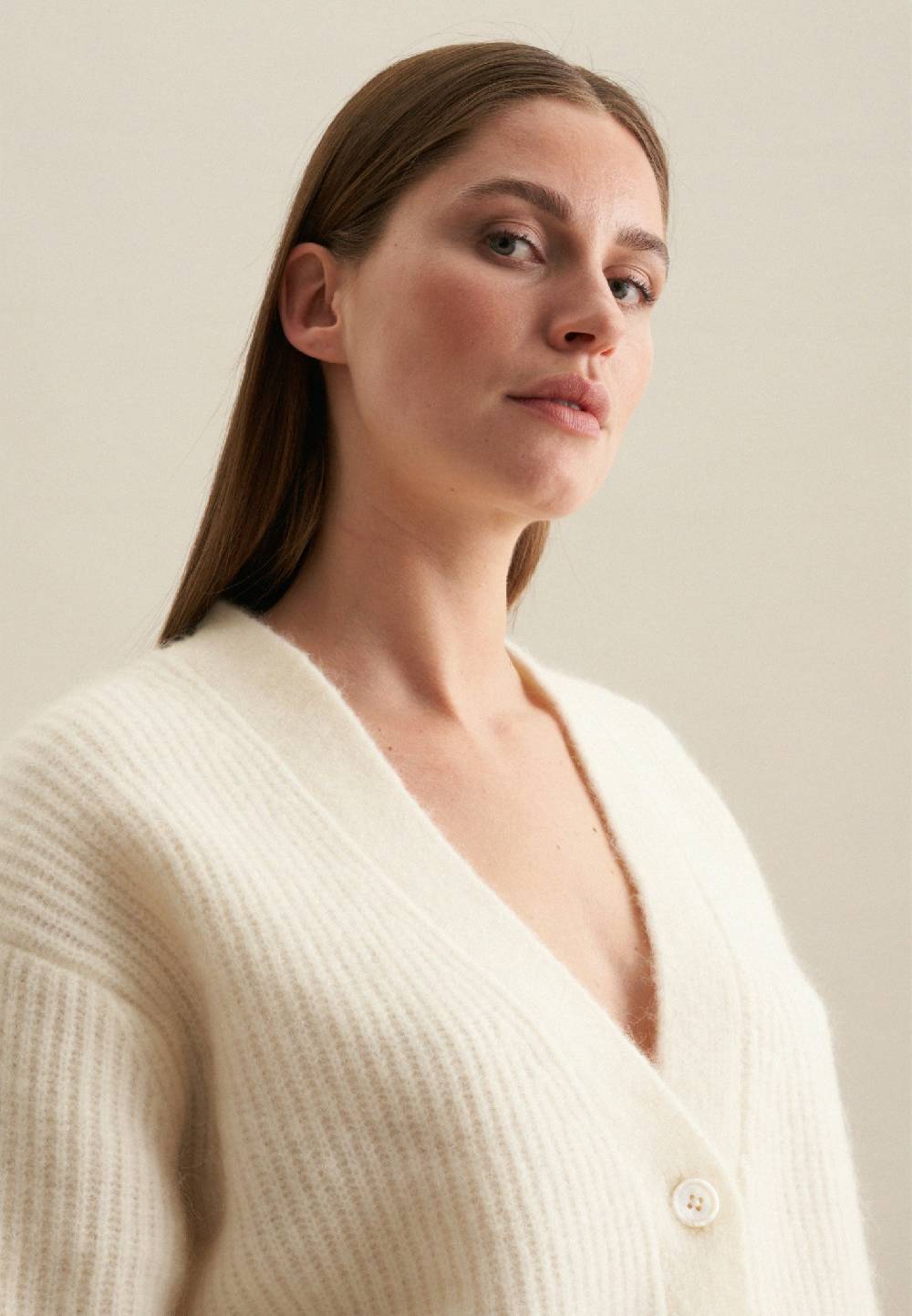Studio Seidensticker V-Neck Strick-Jacke Oversized Online Outlet