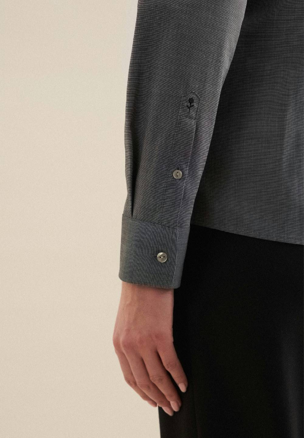 Studio Seidensticker Bügelfreie Fil a fil Hemdbluse Bis zu 60% Rabatt