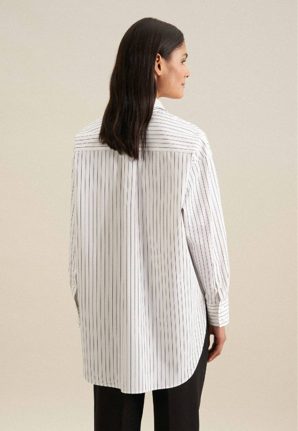Studio Seidensticker Twill Longbluse Im Verkauf