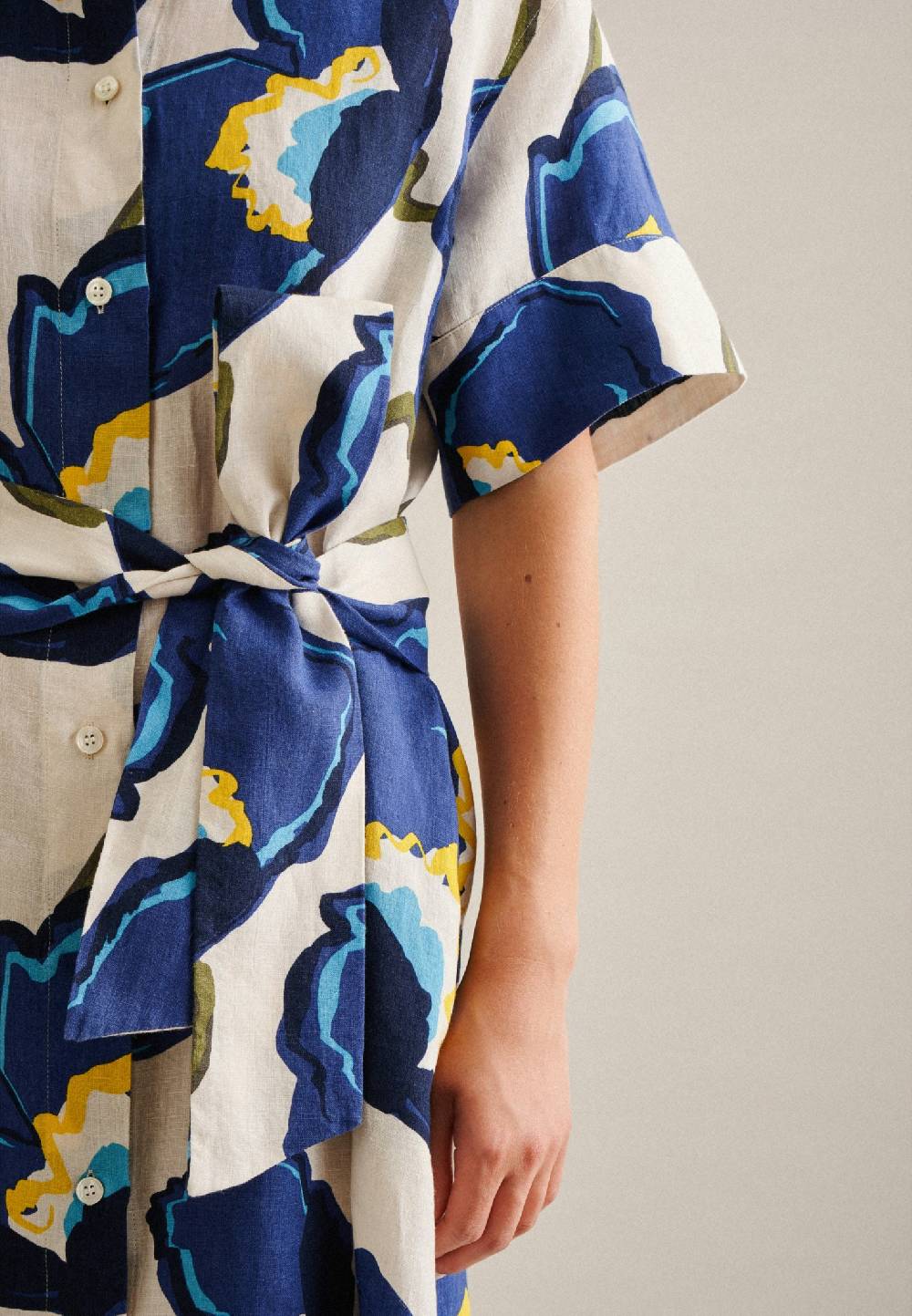 Studio Seidensticker Leinen Midi Kleid Großer Ausverkauf