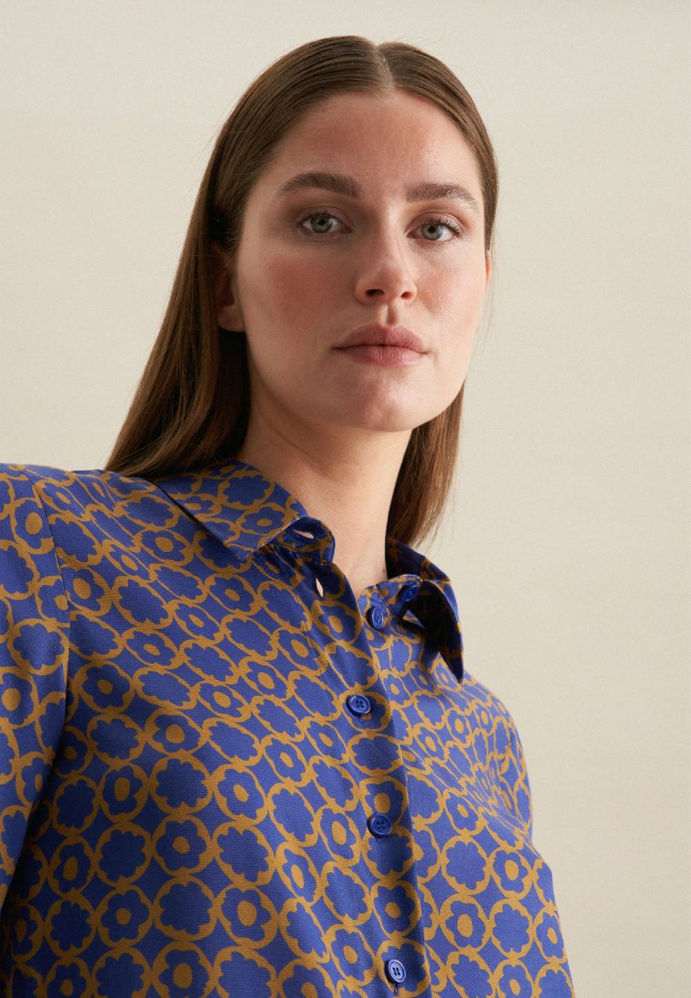 Studio Seidensticker Twill Hemdbluse Im Verkauf