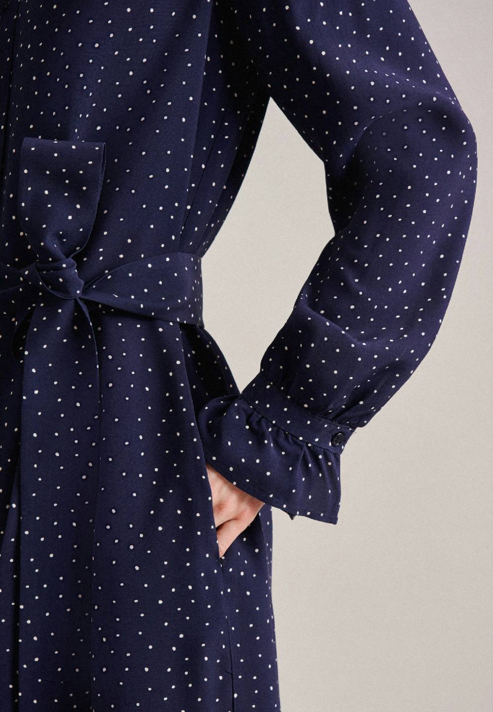 Studio Seidensticker Leinwandbindung Midi Kleid Preisnachlass