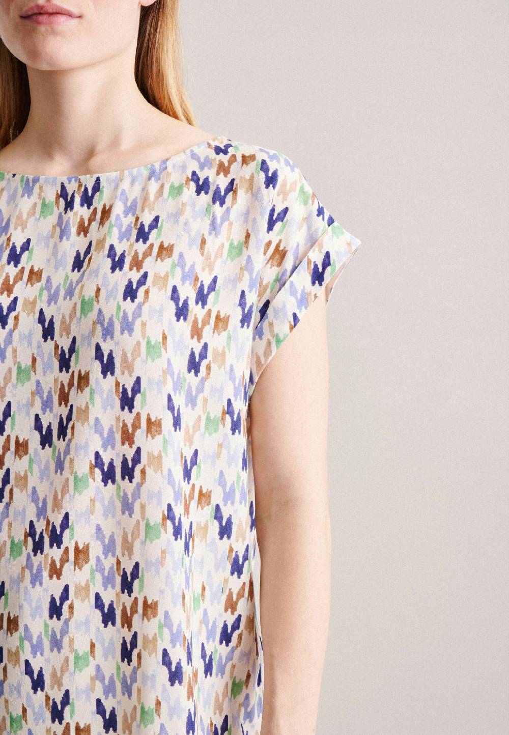Studio Seidensticker Kurzarm Krepp Shirtbluse Black Friday
