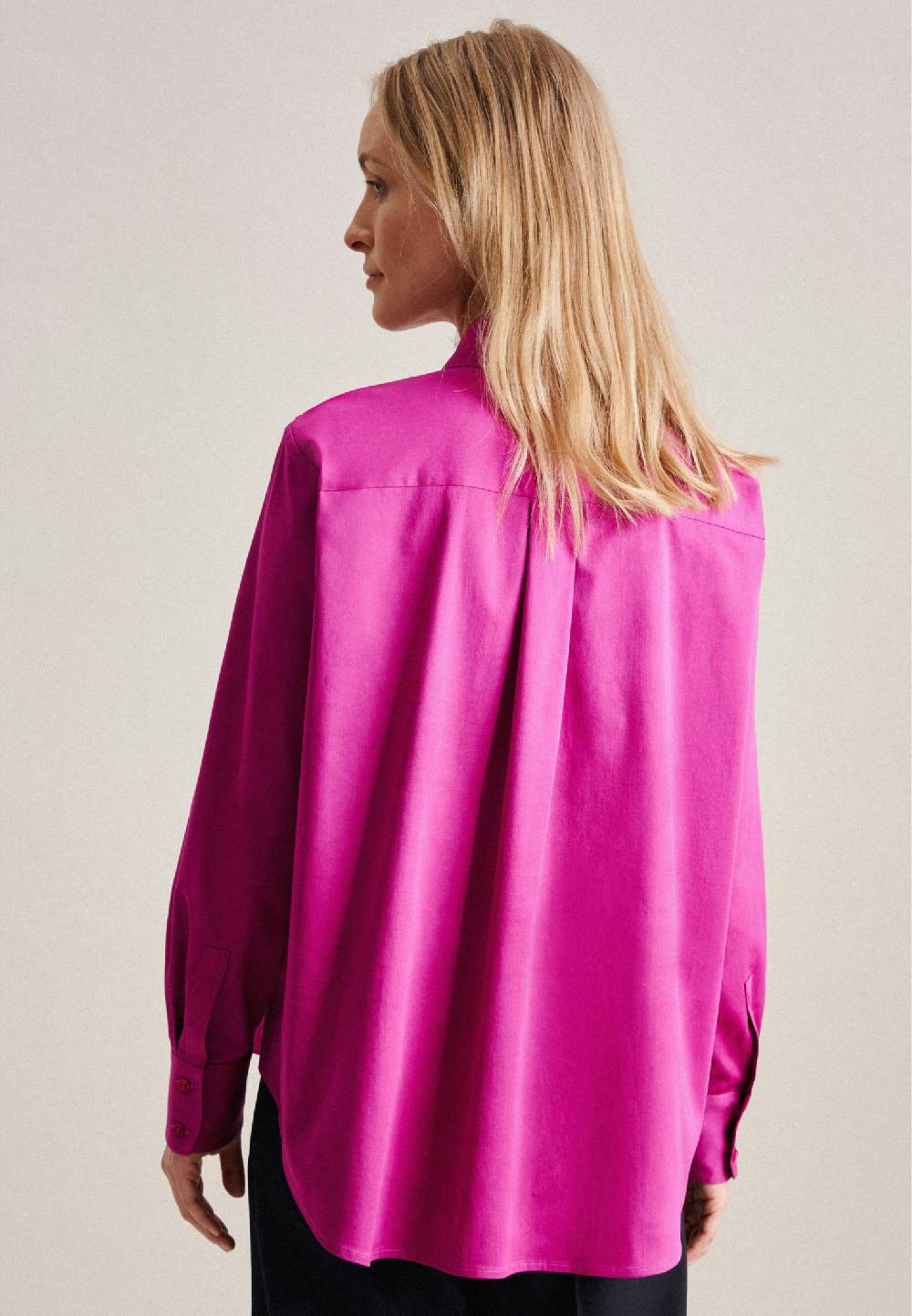 Studio Seidensticker Langarm Satin Hemdbluse Online Outlet